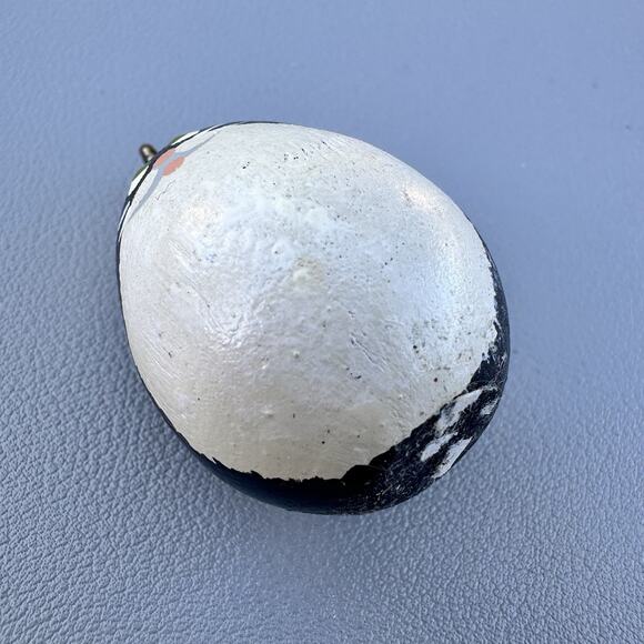 Tuxedo Cat Gourdament Hand-Painted Gourd Cat Ornament Kitty Lover Cute Folk Art - Picture 3 of 4